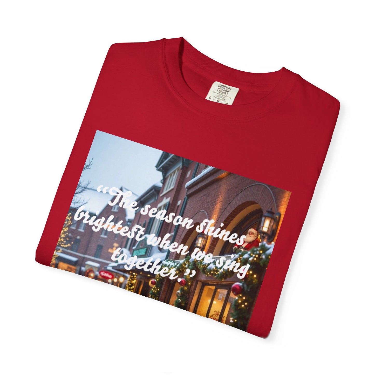 Holiday Cheer T-Shirt, Unisex Holiday Shirt, Christmas Gift, Family Gathering Shirt, Song Sing Along Tee