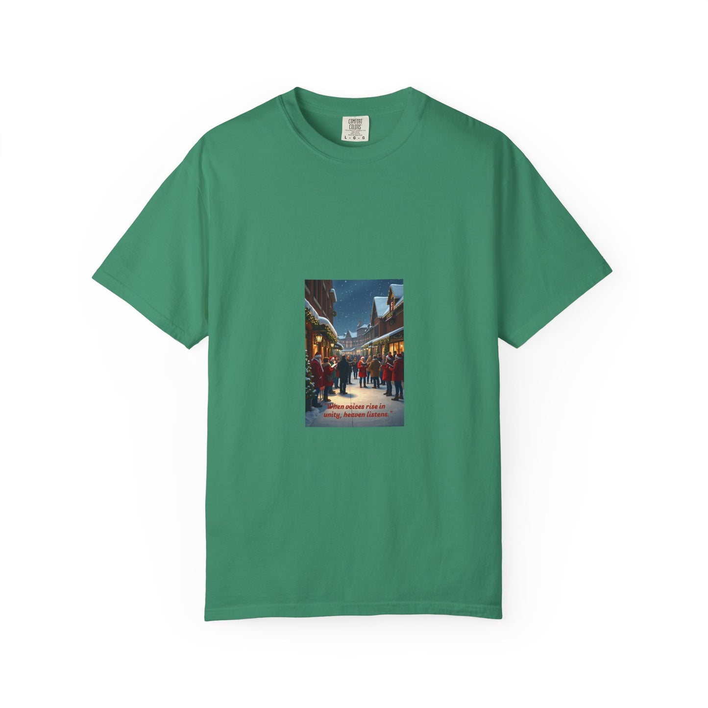 Cozy Winter Scene T-Shirt - Holiday Gift, Casual Wear, Layering Piece, Unisex Tee, Festive Fashion88a