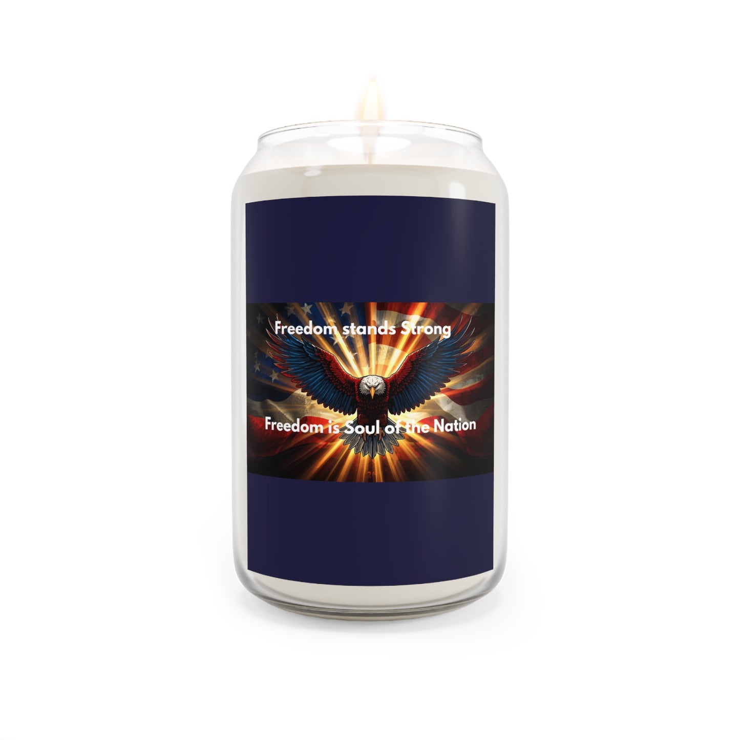 Patriotic Soy Candle — "Freedom stands Strong" 13.75oz
