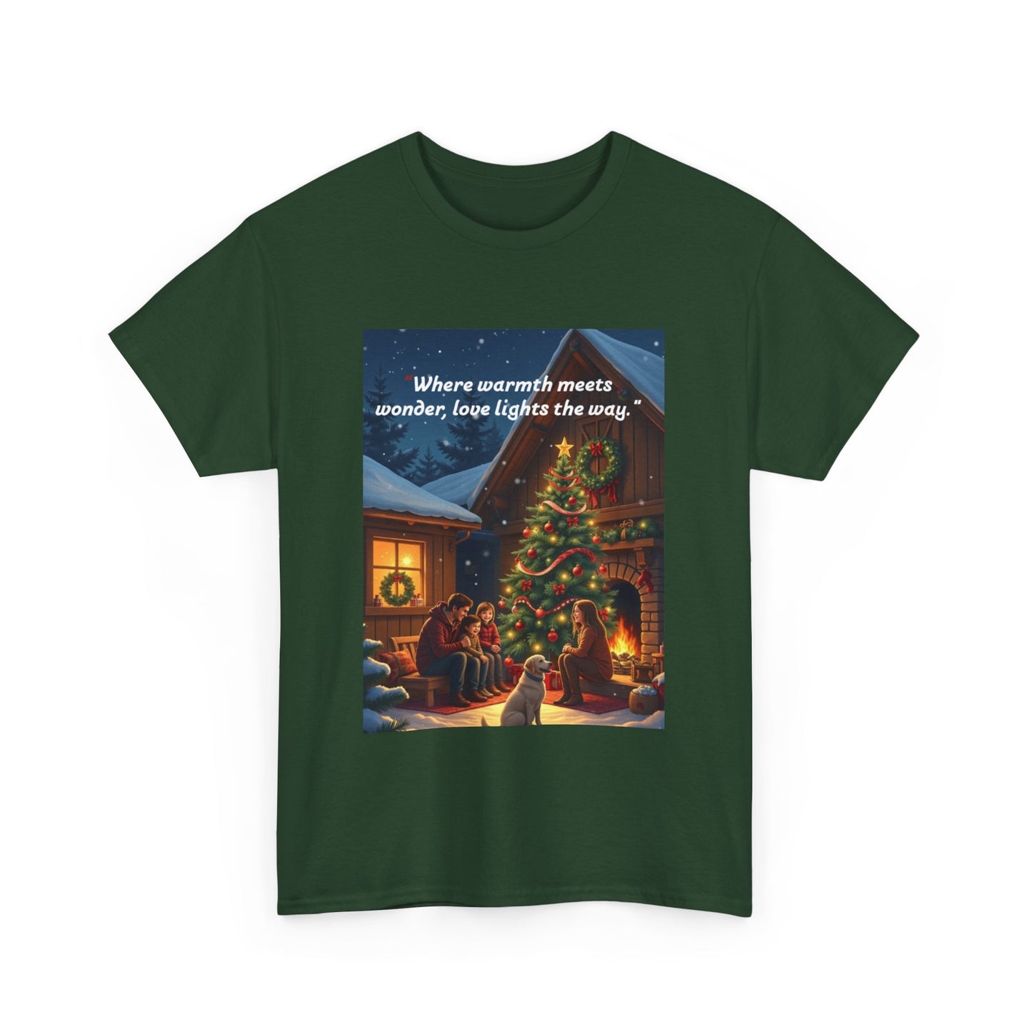 Christmas Cozy Tee, Holiday Gift T-Shirt, Unisex Cotton Shirt, Festive Apparel, Merry and Bright Design
