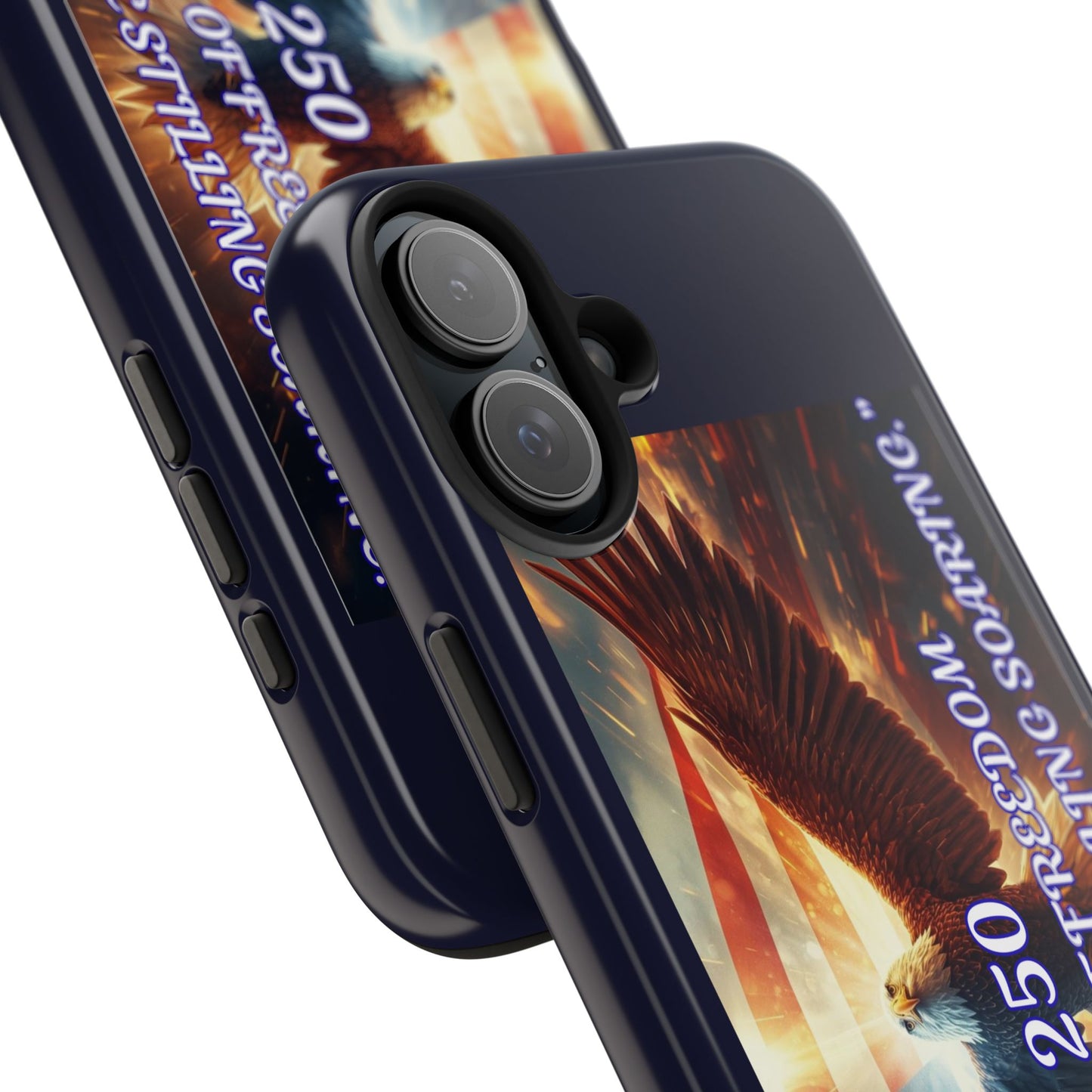 Patriotic Eagle Phone Case — "250 Years of Freedom" Durable Protective Case
