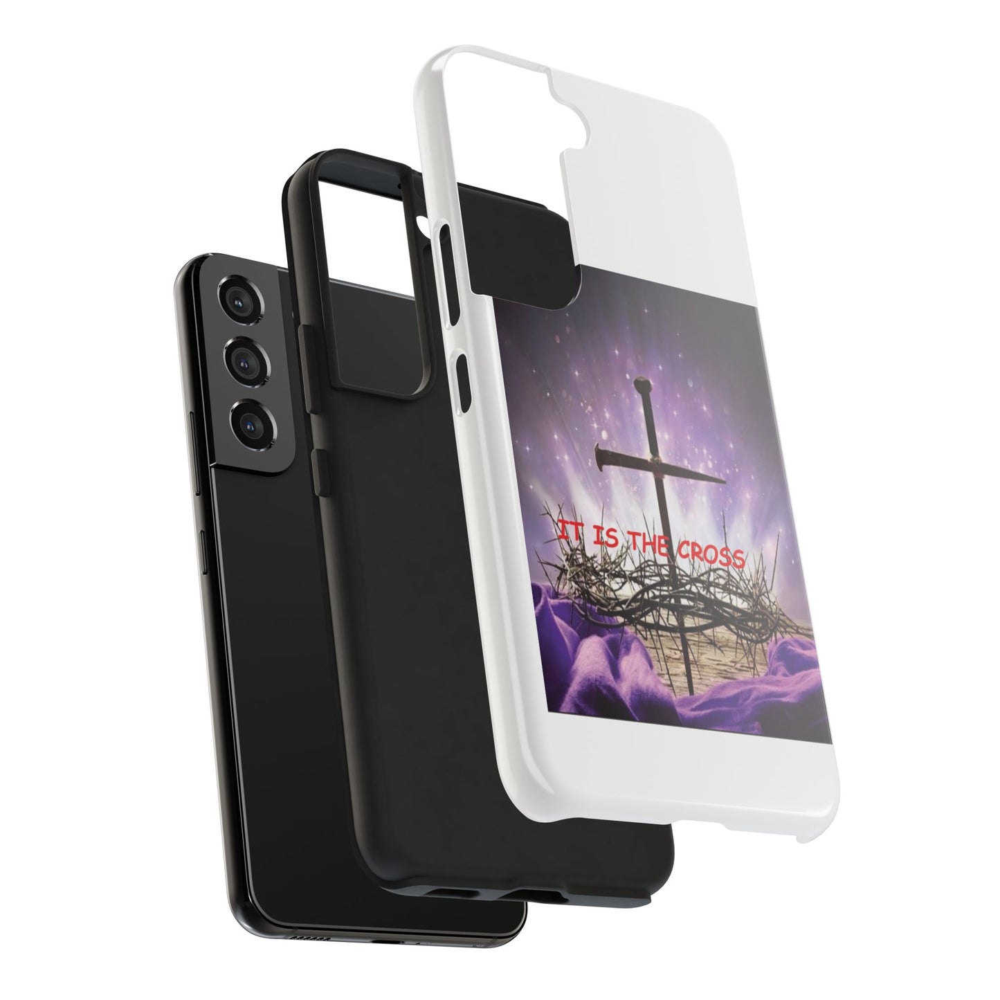 Christian Cross Phone Case — “It Is The Cross” Tough Protective Case
