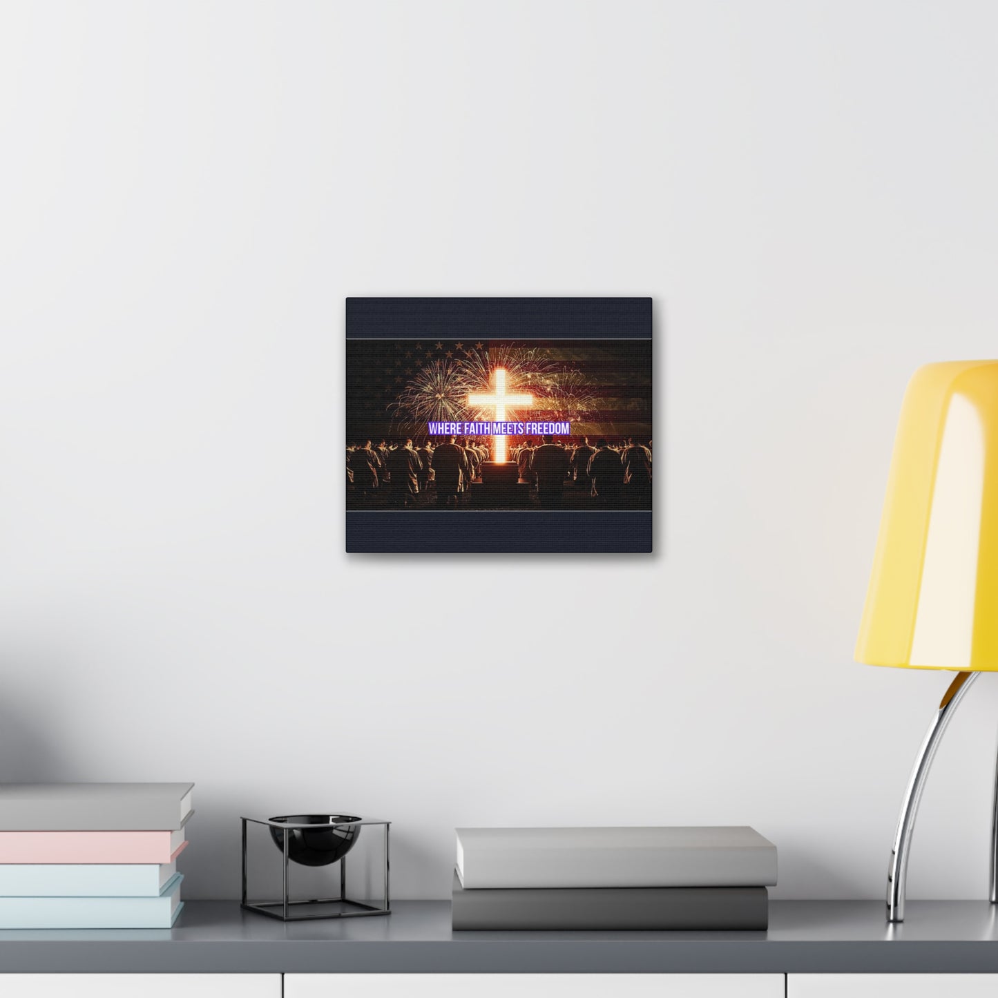 Where Faith Meets Freedom Canvas Wall Art