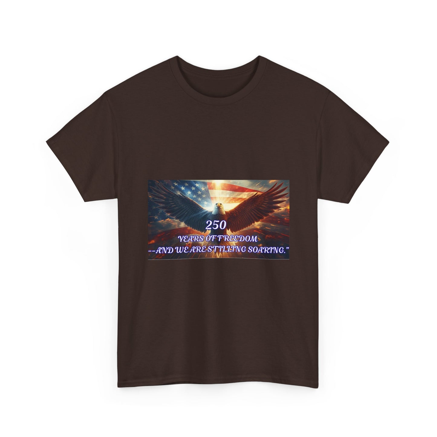 Patriotic Eagle Tee - "250 Years of Freedom" American Flag Shirt