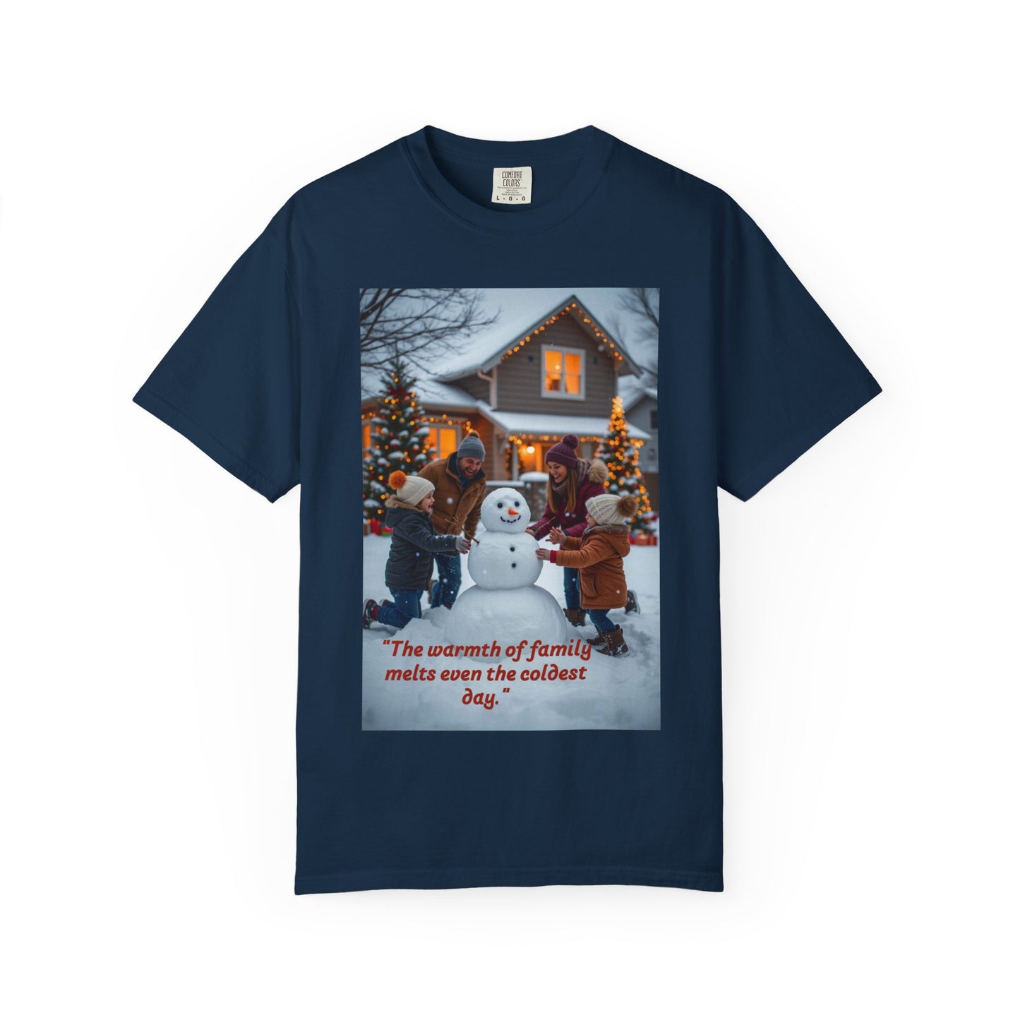 Warm Winter Family T-Shirt, Holiday Tee, Christmas Shirt, Family Gathering Apparel, Cozy Festive Top
