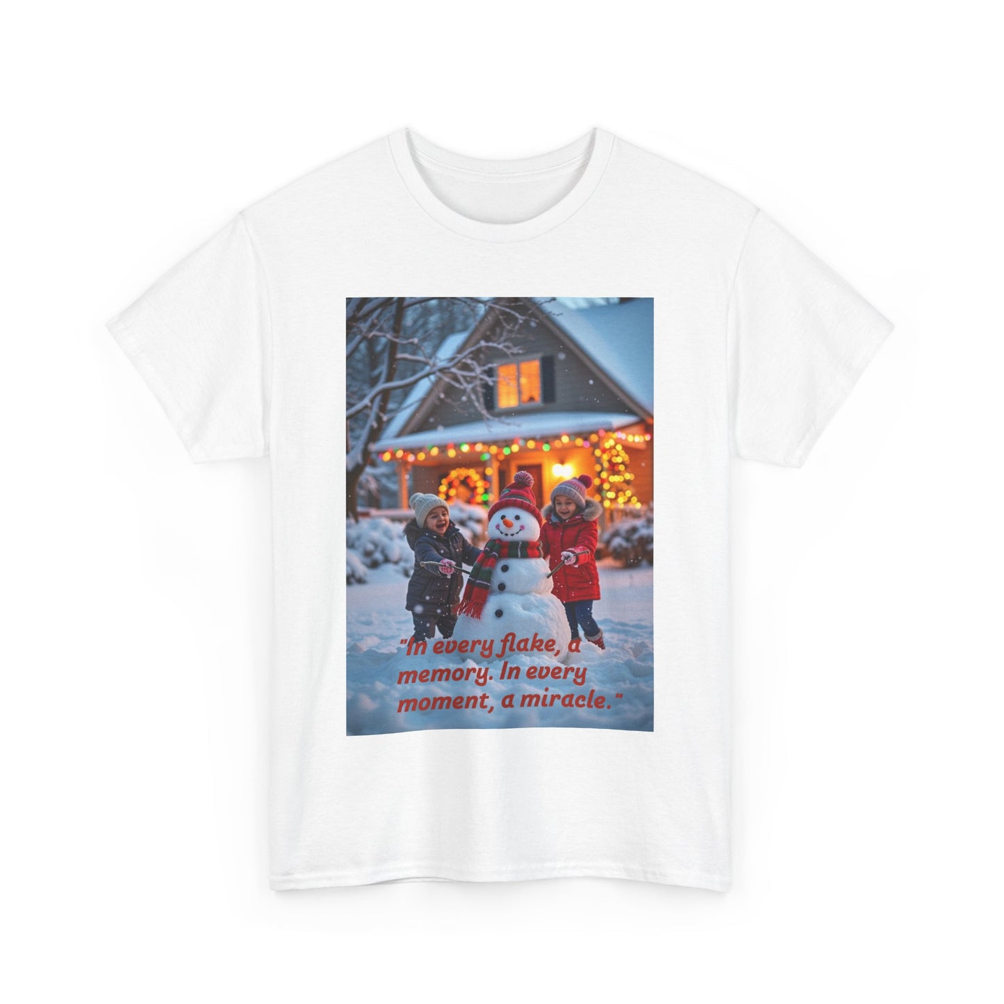 Winter Wonderland Tee, Cozy Holiday T-Shirt, Perfect for Christmas, Snowy Memories Shirt, Unisex Cute Graphic Tee
