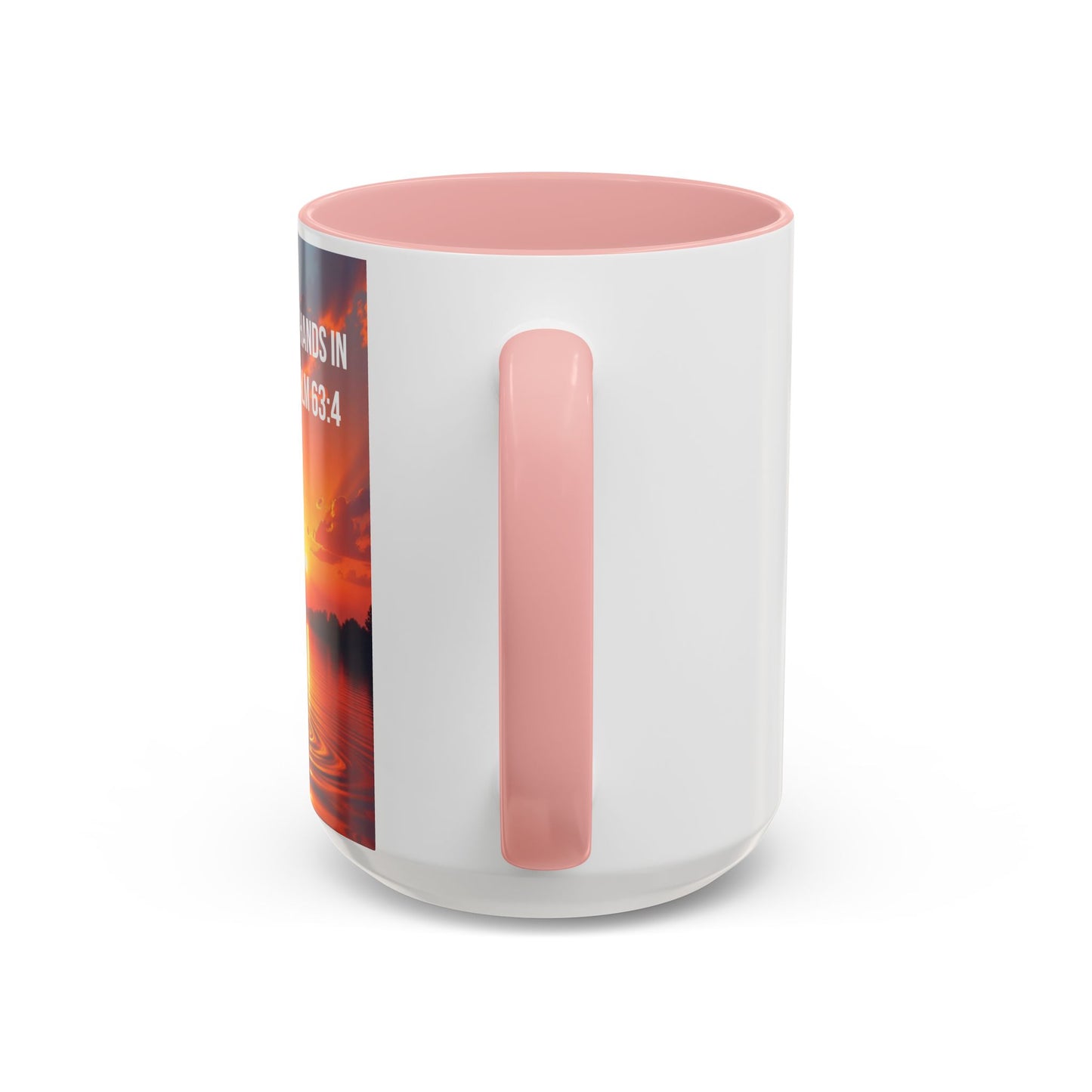 Psalm 63:4 Coffee Mug — "I Will Lift Up My Hands in Your Name" Inspirational Accent Mug