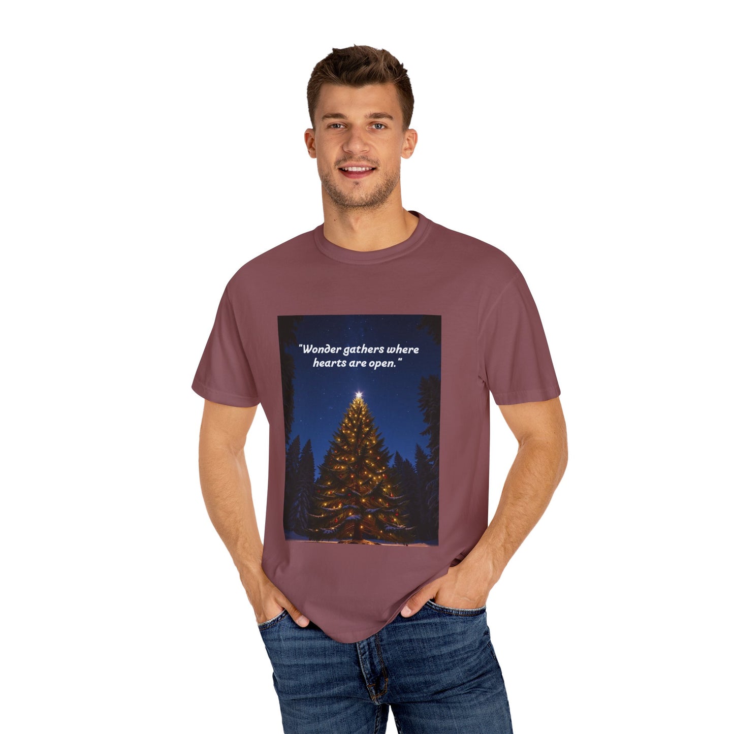 Chris tmas  Quote T-shirt, Unisex Cotton Tee, Holiday Gift, Heartwarming Apparel, Winter Fashion, Gift for Him/Her