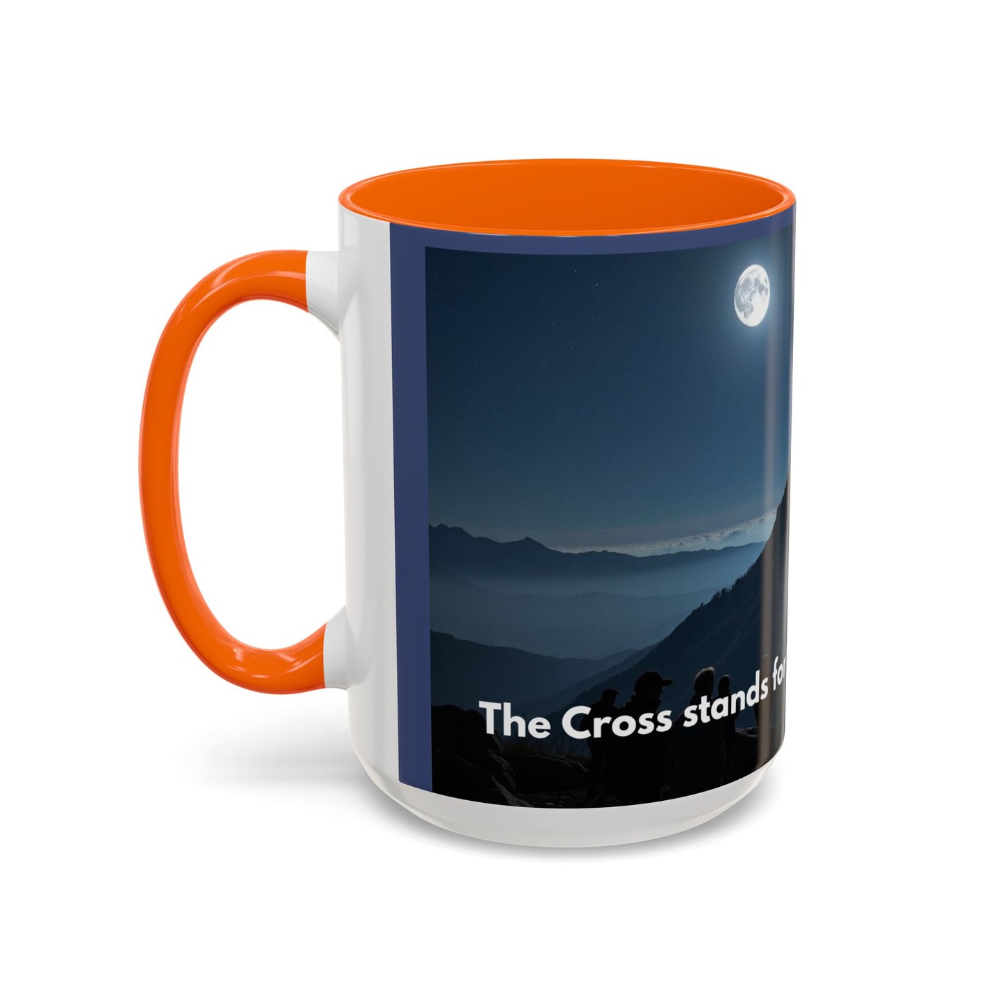Patriotic Faith Coffee Mug — 'The Eagle Stands for Freedom' 11/15oz Accent Mug