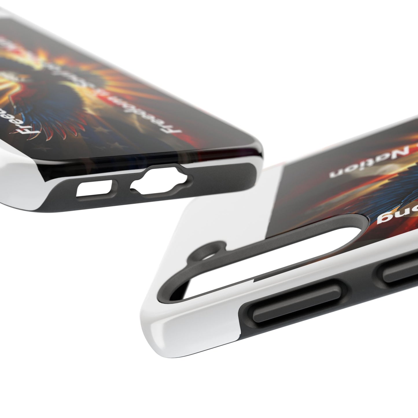 Patriotic Eagle Tough Phone Case — “Freedom Is Soul of the Nation”