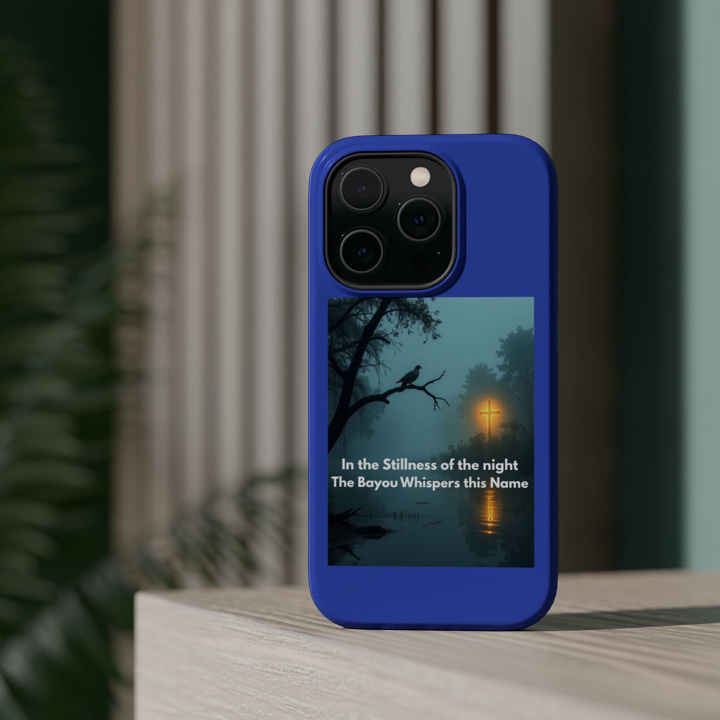 Magnetic Impact-Resistant Phone Case — Bayou Night Scene with Poem