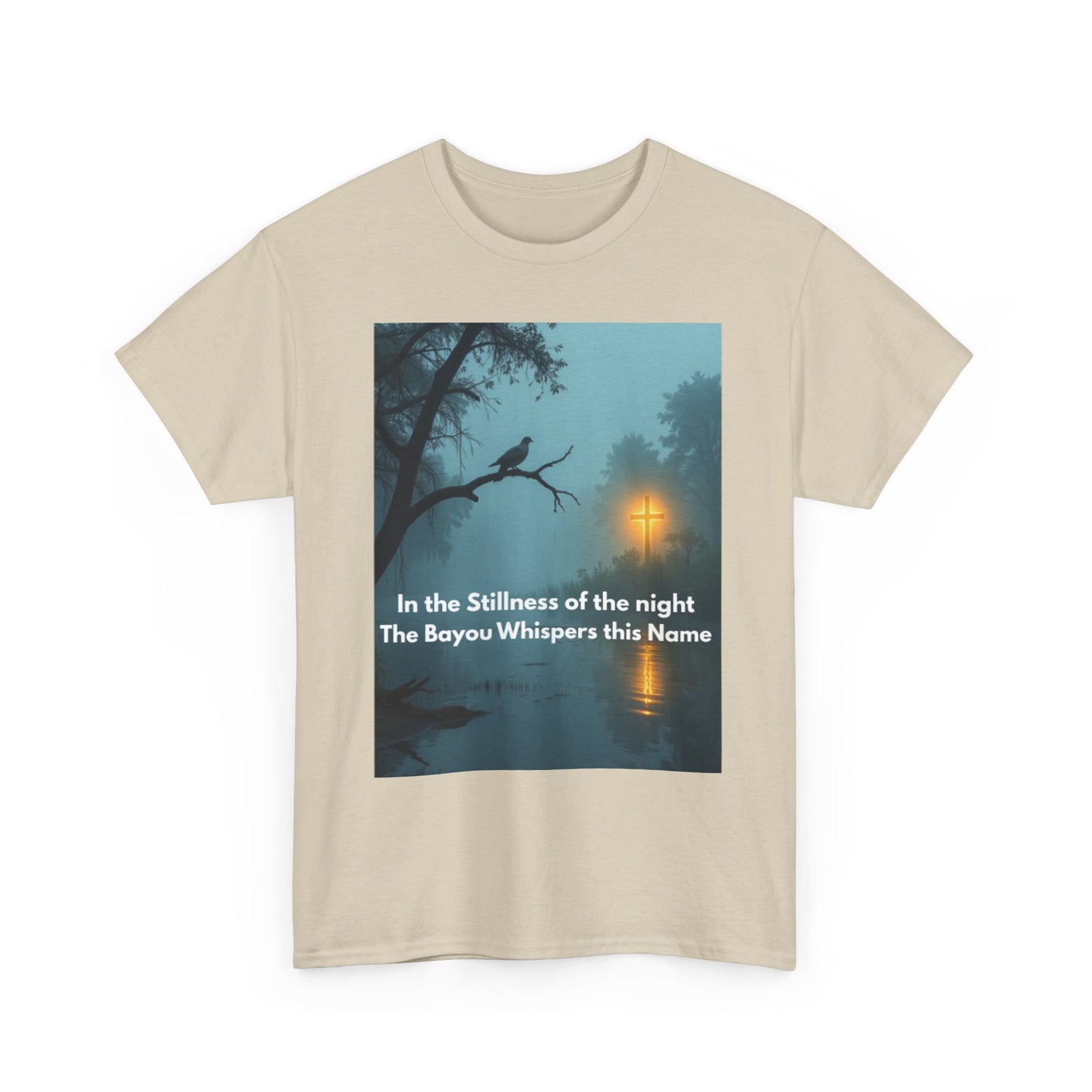 Bayou Night Tee — "In the Stillness of the Night The Bayou Whispers its Name" Graphic Shirt