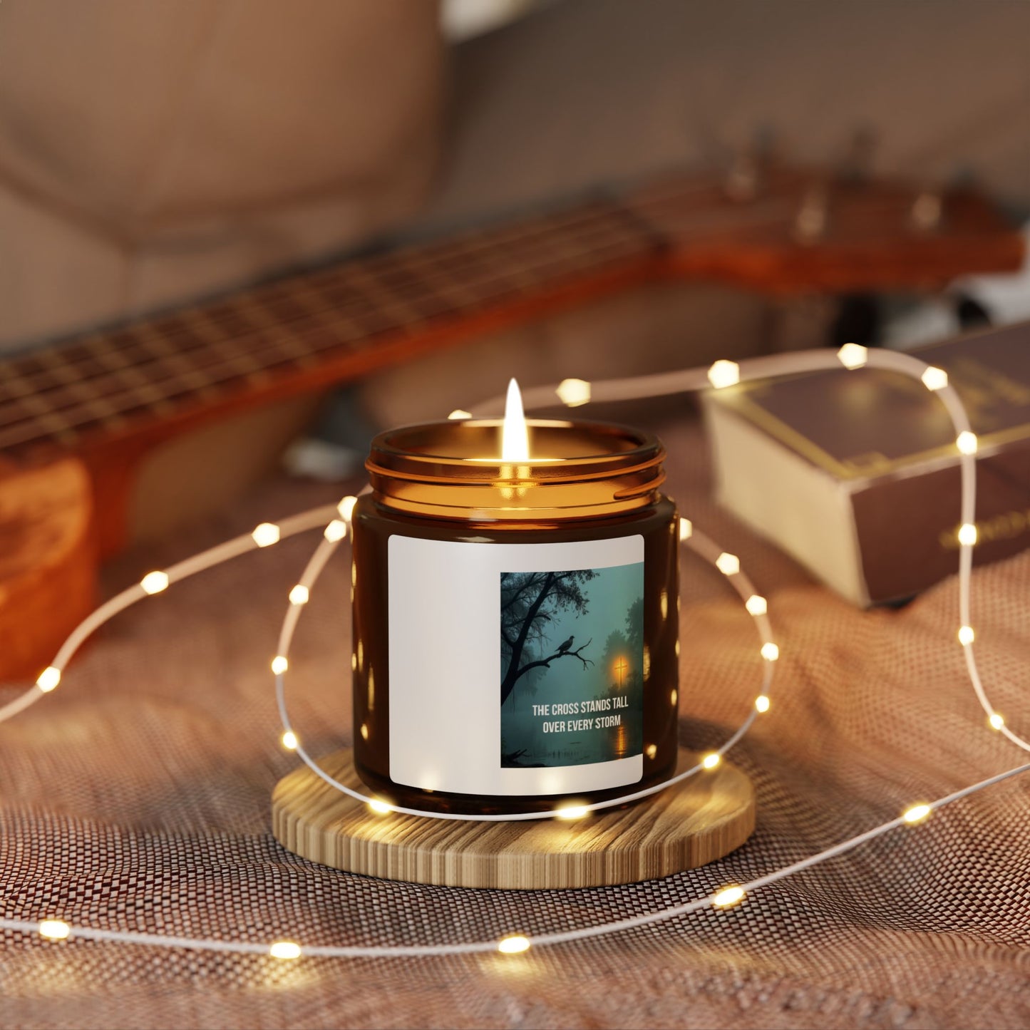 Amber Soy Candle — Tranquil Evening Scented Jar (Multi-Size)