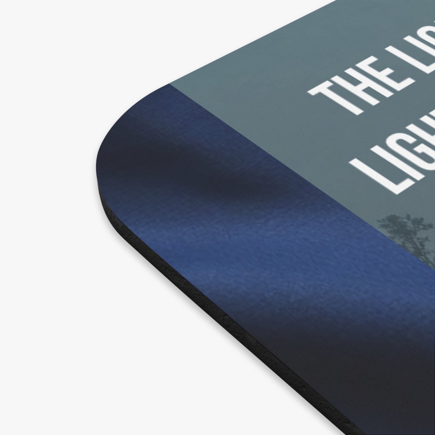 Christian Mouse Pad — "The Light of the Cross Puts Light Over the Bayou" Inspirational Desk Mat