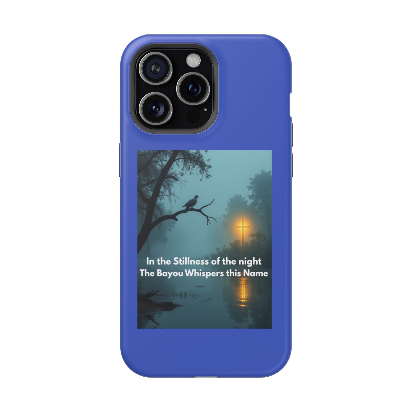 Magnetic Impact-Resistant Phone Case — Bayou Night Scene with Poem