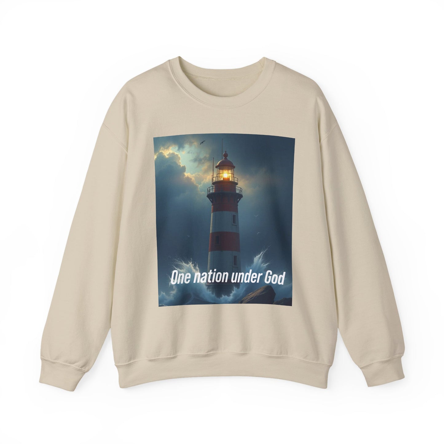 One Nation Under God Lighthouse Sweatshirt