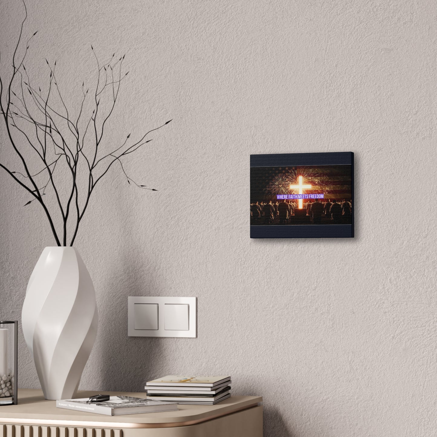 Where Faith Meets Freedom Canvas Wall Art