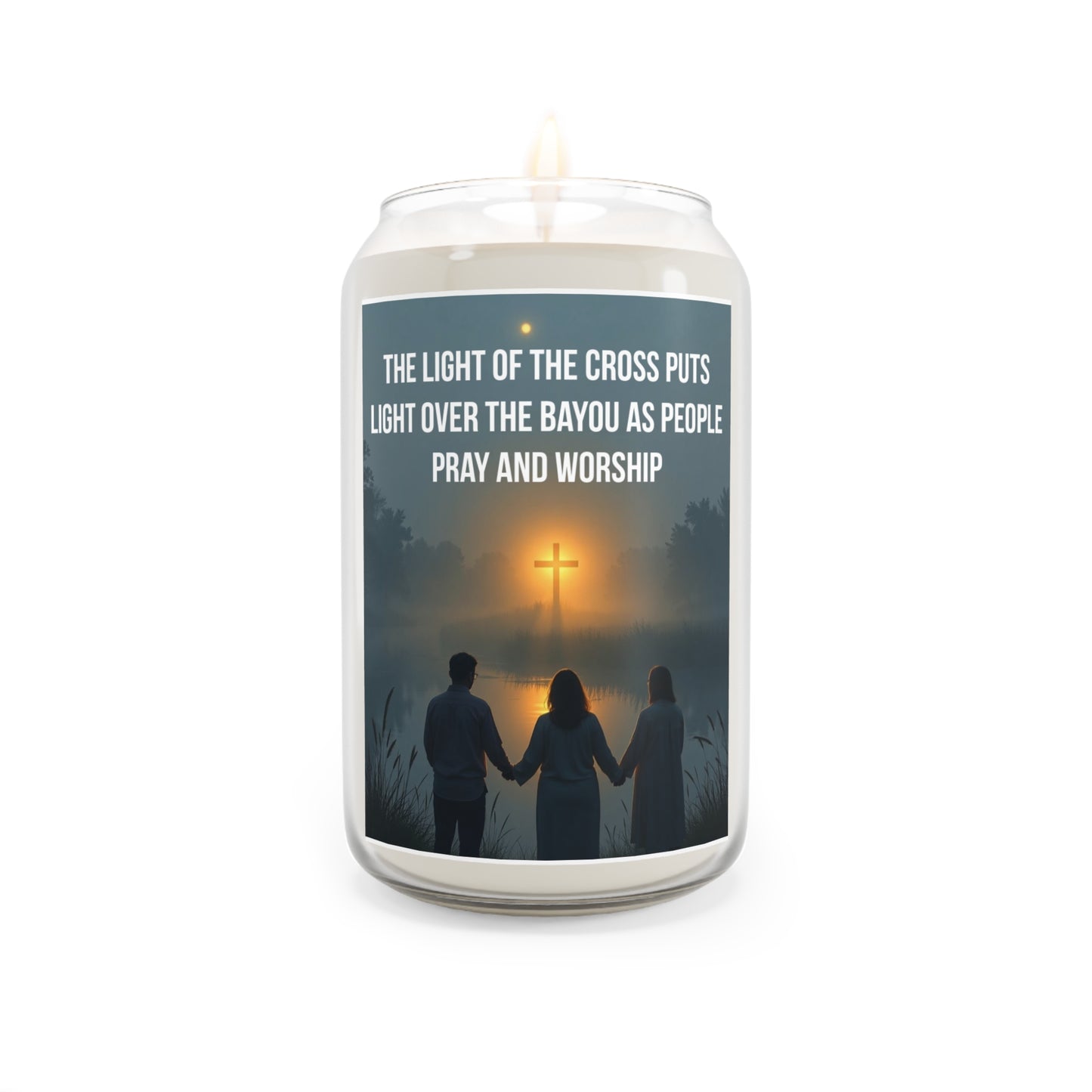 Christian Bayou Scented Soy Candle – "The Light of the Cross" 13.75oz