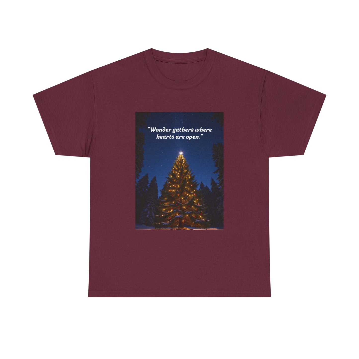 Holiday Spirit Unisex Tee - "Wonder gathers where hearts are open" - Perfect for Christmas, Gift, Cozy Wear, Casual Outfit, Family [...]