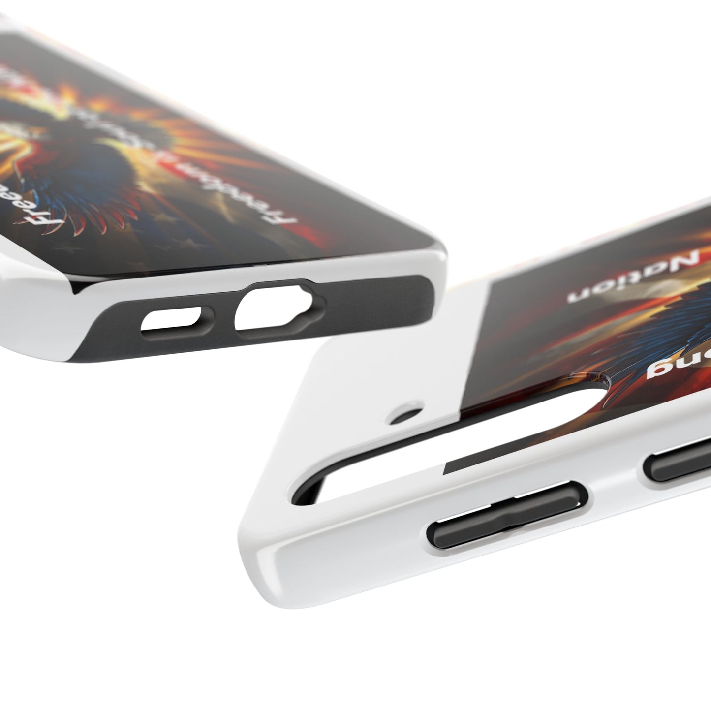 Patriotic Eagle Tough Phone Case — “Freedom Is Soul of the Nation”