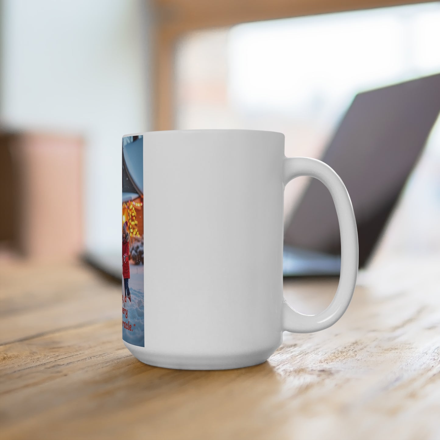 Holiday Memory Mug, Cozy Winter Mug, Christmas Gift, Snowman Mug, Family Moments Cup  137