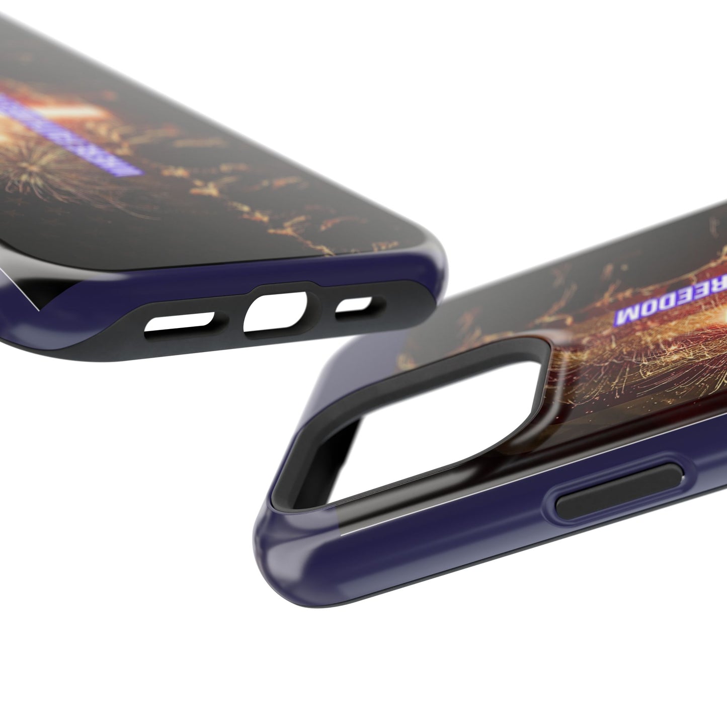 Christian Cross iPhone Case — “Where Faith Meets Freedom” Magnetic Impact-Resistant Phone Case