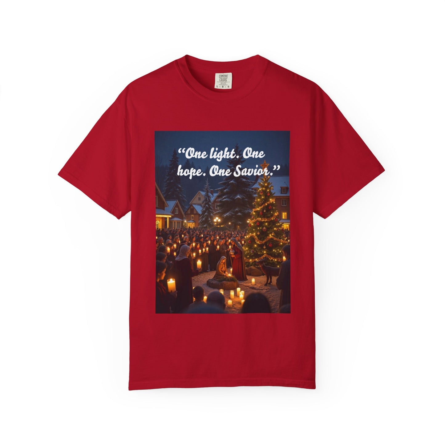 Garment-Dyed T-Shirt with Inspirational Quote
