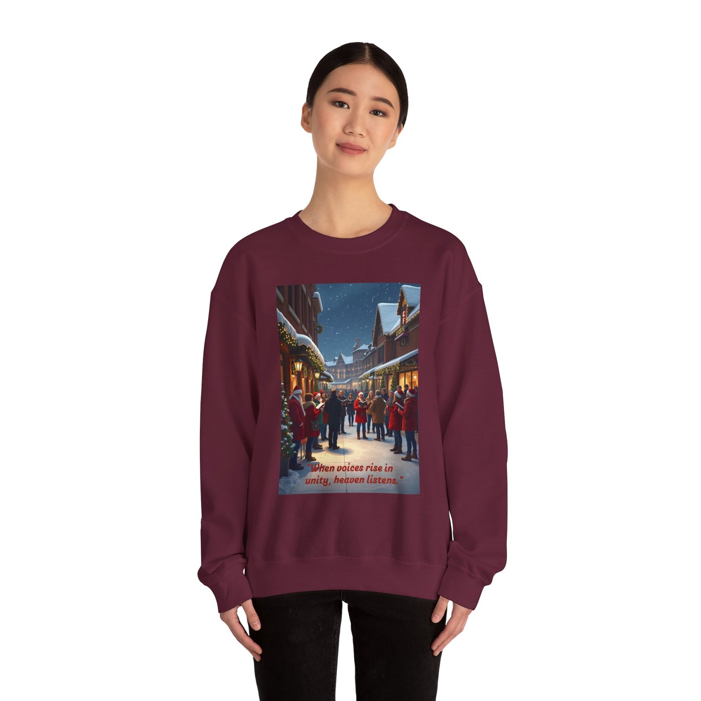 Cozy Winter Crewneck Sweatshirt, Festive Gift, Holiday Sweater, Unisex Fashion, Winter Wardrobe Essential
