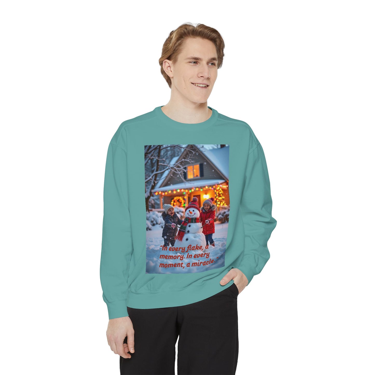 Cozy Holiday Sweatshirt - Memory Moments, Winter Style, Christmas Gift, Family Gathering, Comfy Layer