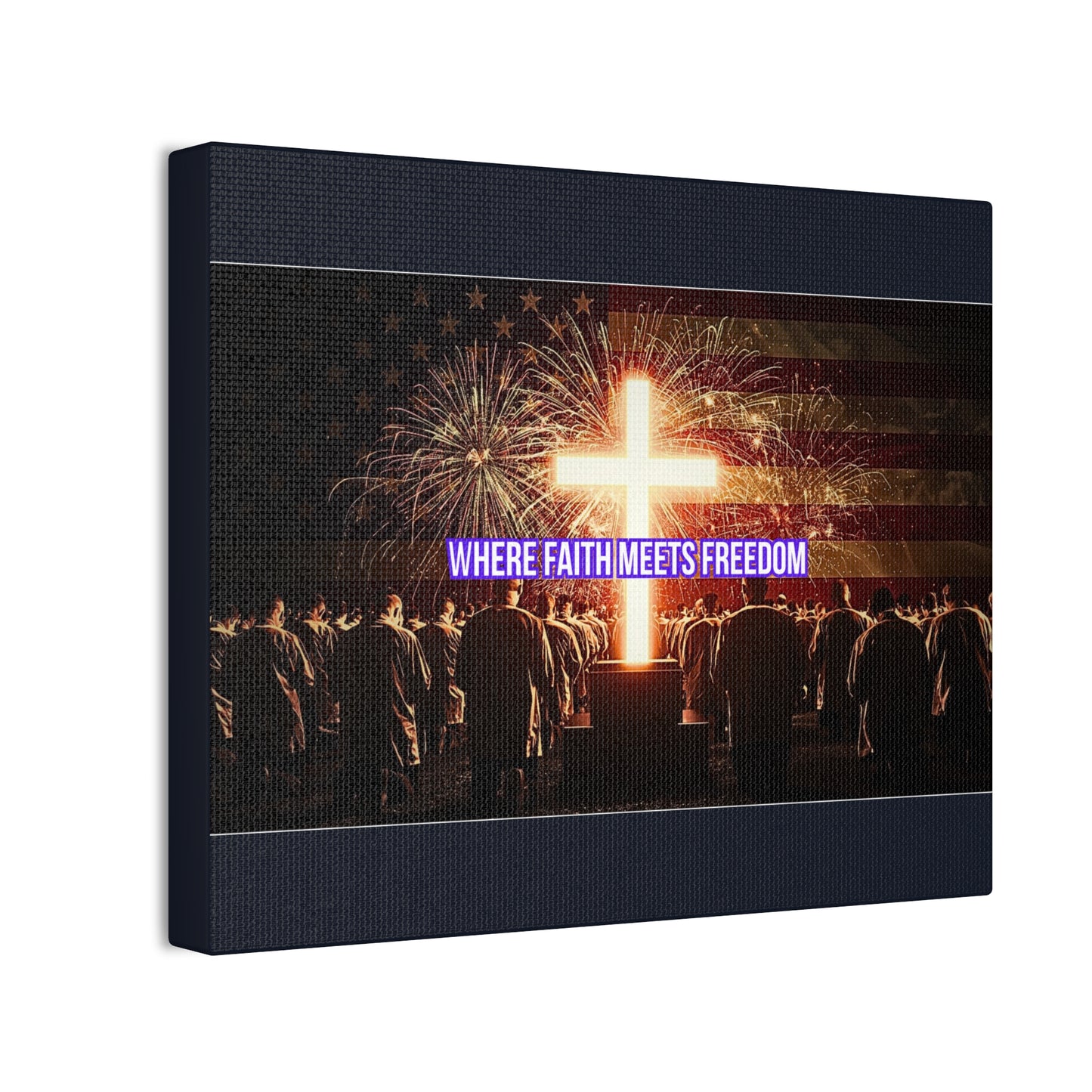 Where Faith Meets Freedom Canvas Wall Art
