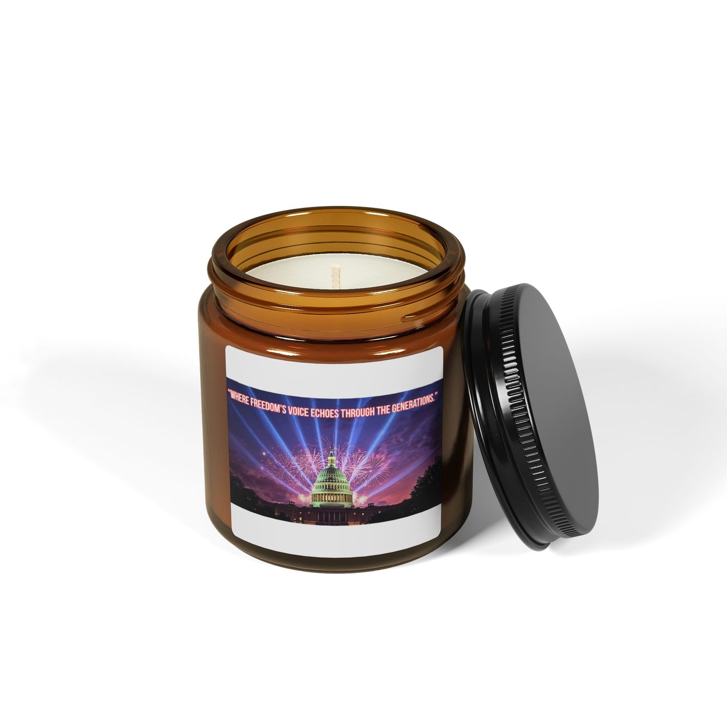 Capitol Lights Soy Candle — Amber Jar Scented Candle (Multi-Size)