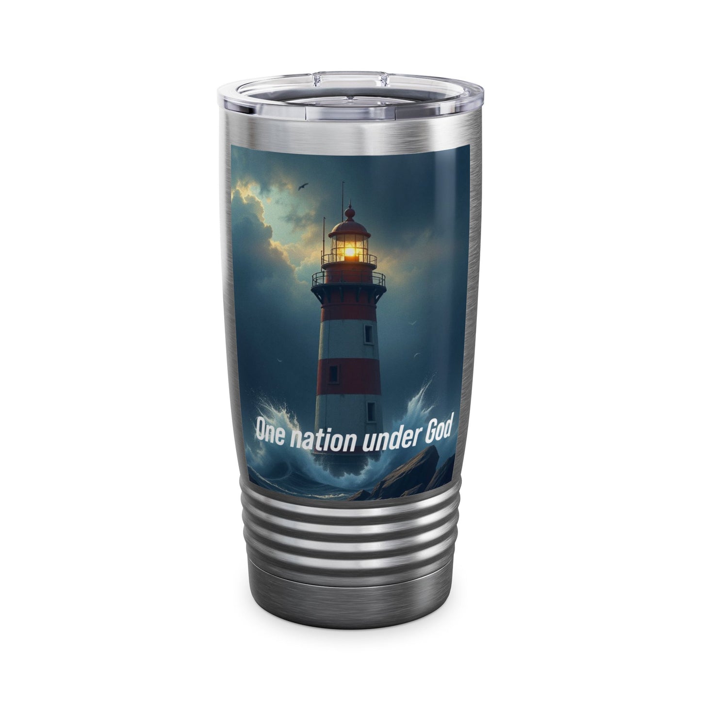 Lighthouse 'One Nation Under God' 20oz Tumbler