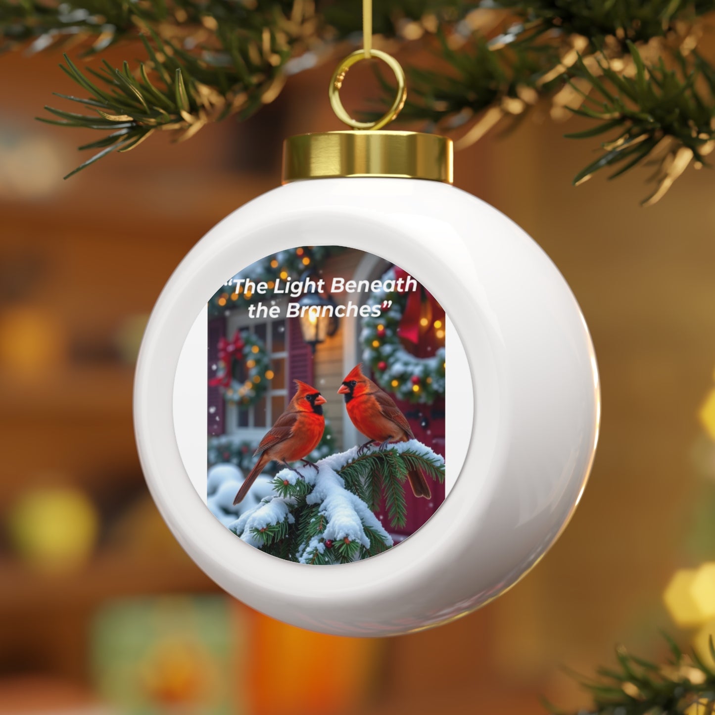 Christmas Ball Ornament, Holiday Decor, Personalized Gift, Tree Decoration, Festive Keepsake, Winter Celebration