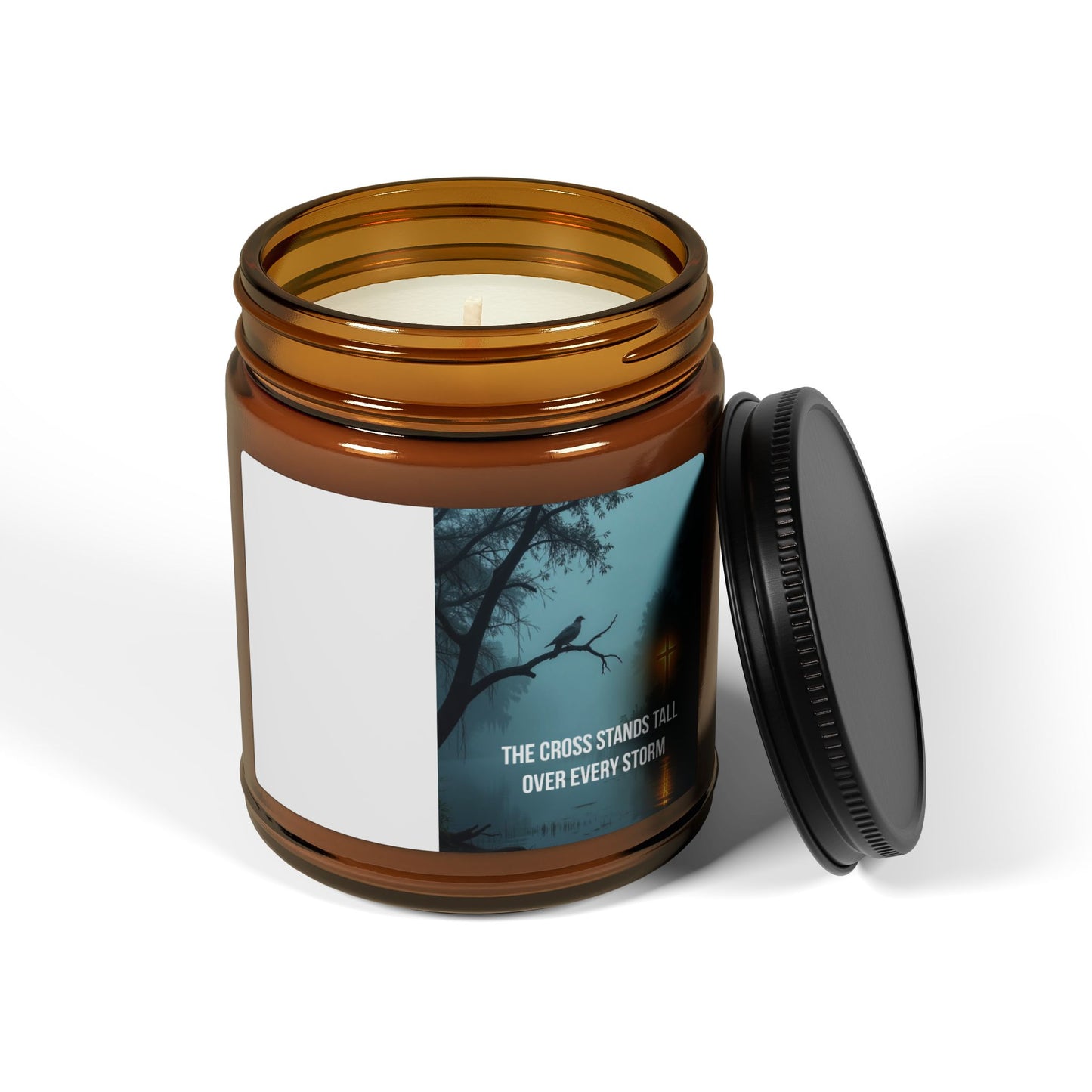Amber Soy Candle — Tranquil Evening Scented Jar (Multi-Size)