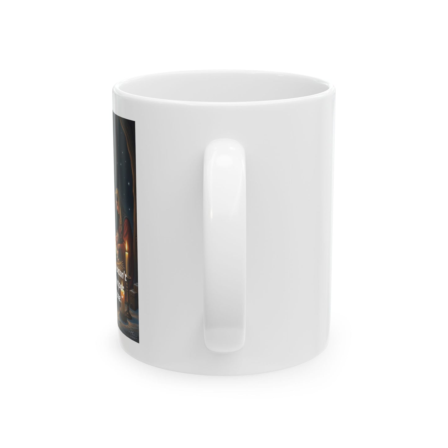 Christmas Inspirational Ceramic Mug – Holiday Gift, Santa Mug, Winter Decor, Hot Cocoa Lover Gift, Religious Tea Cup