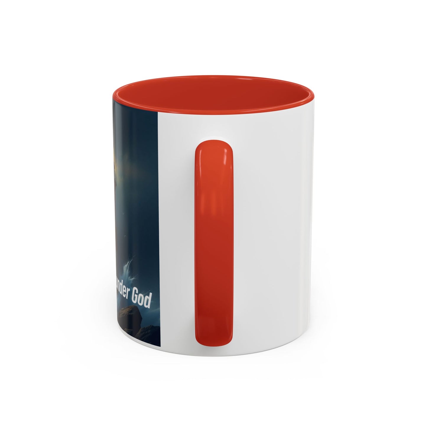 Lighthouse Coffee Mug — "One Nation Under God" Inspirational Accent Mug