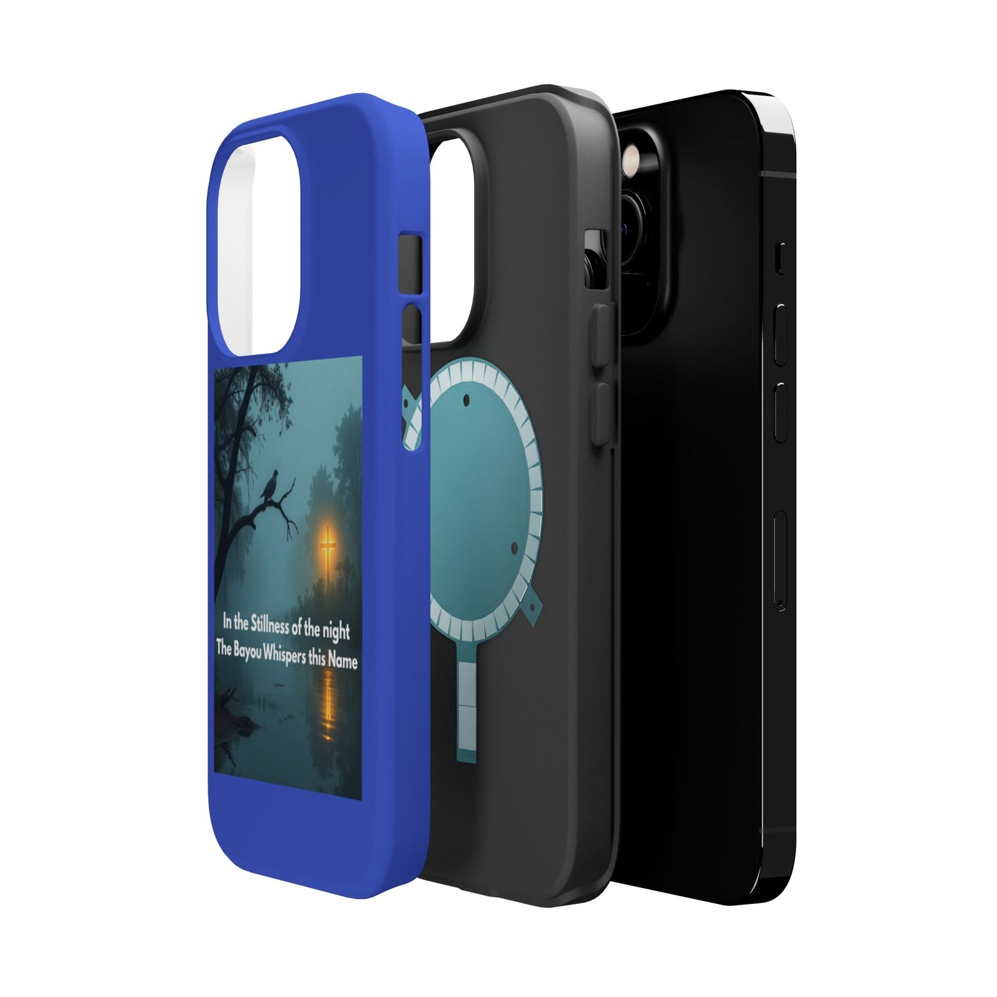 Magnetic Impact-Resistant Phone Case — Bayou Night Scene with Poem