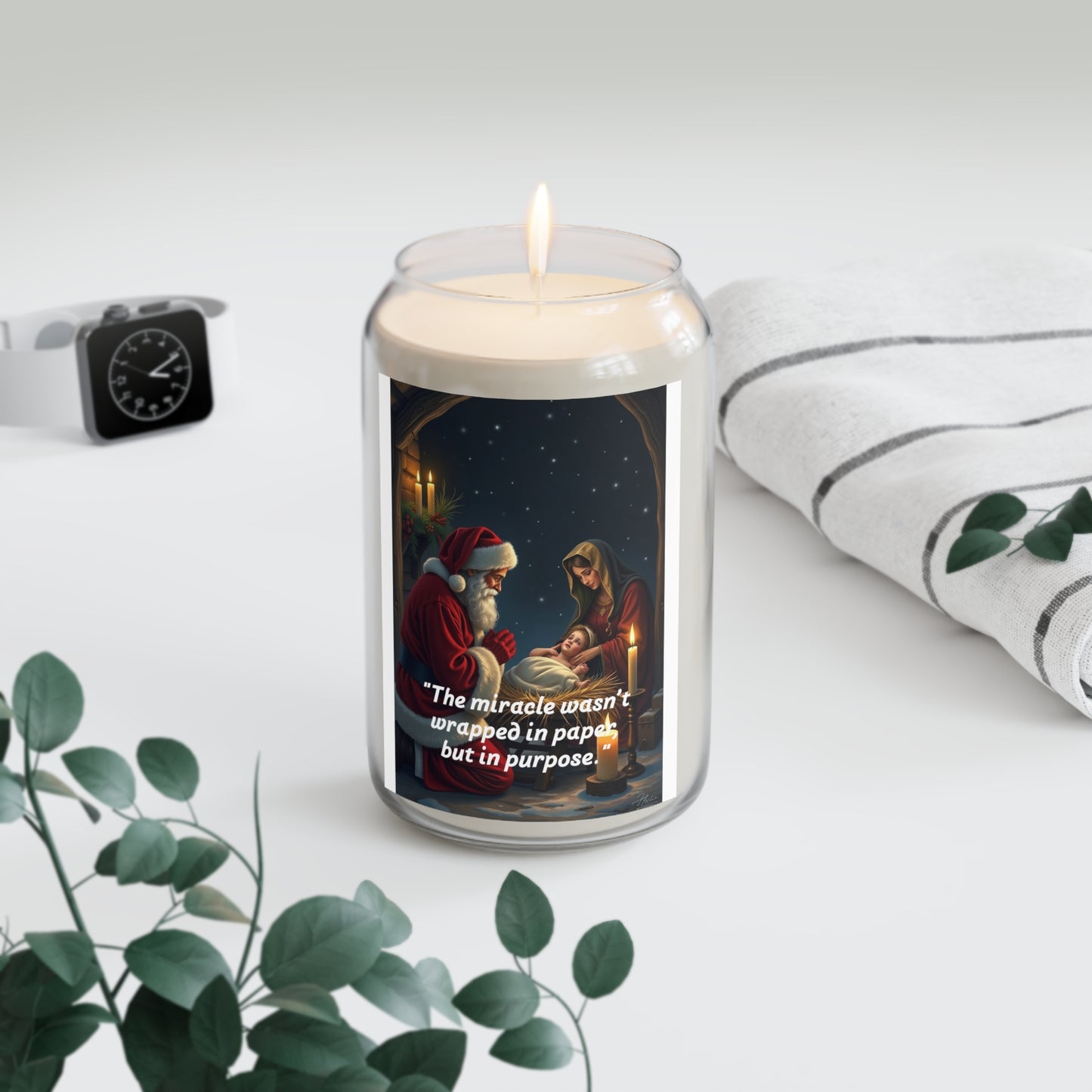 Festive Scented Soy Candle for Christmas, Cozy Home Decor, Christmas Gift, Holiday Relaxation, Mindfulness Candle  170