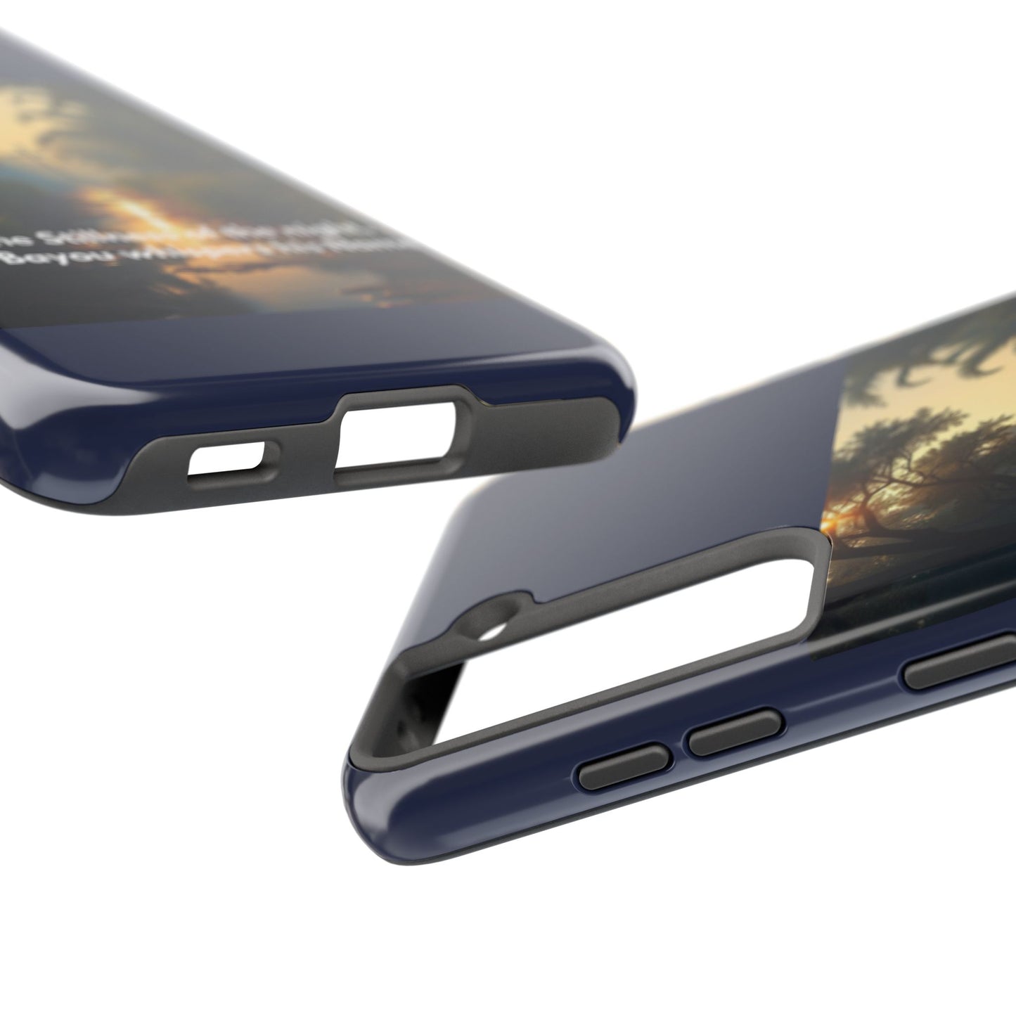 Bayou Cross Phone Case — "In the Stillness of the Night, The Bayou Whispers His Name"