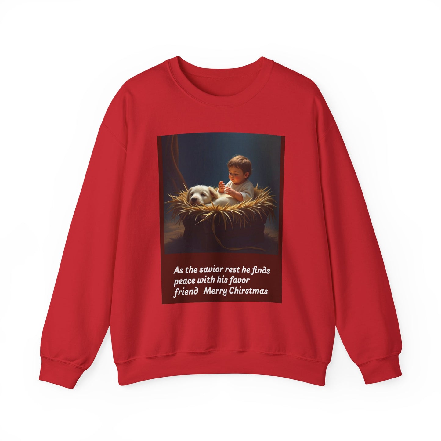 Merry Christmas Inspirational Sweatshirt, Cozy Gift, Unisex Pullover, Holiday Apparel, Faith-Based Clothing, Comfortable Layering 218