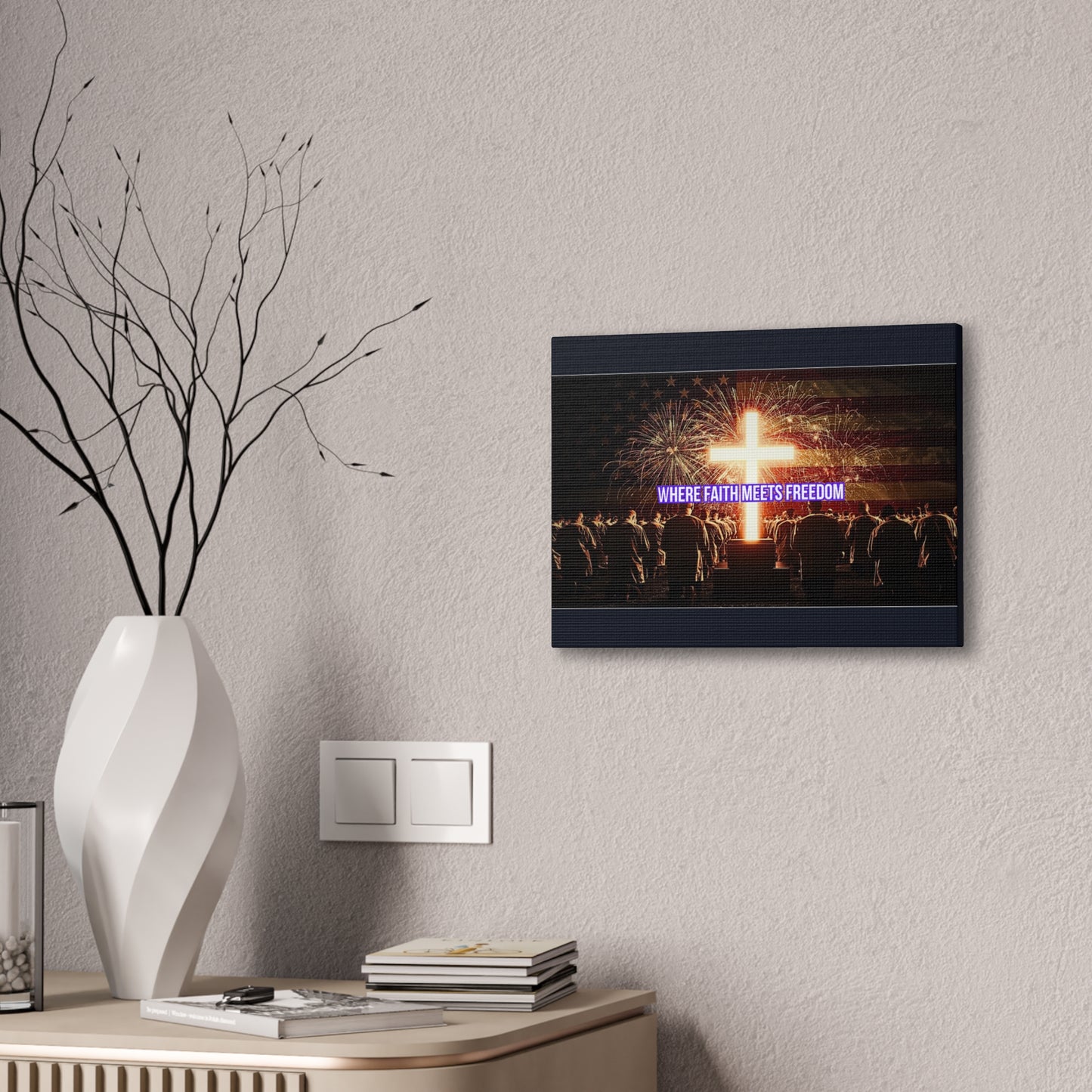 Where Faith Meets Freedom Canvas Wall Art