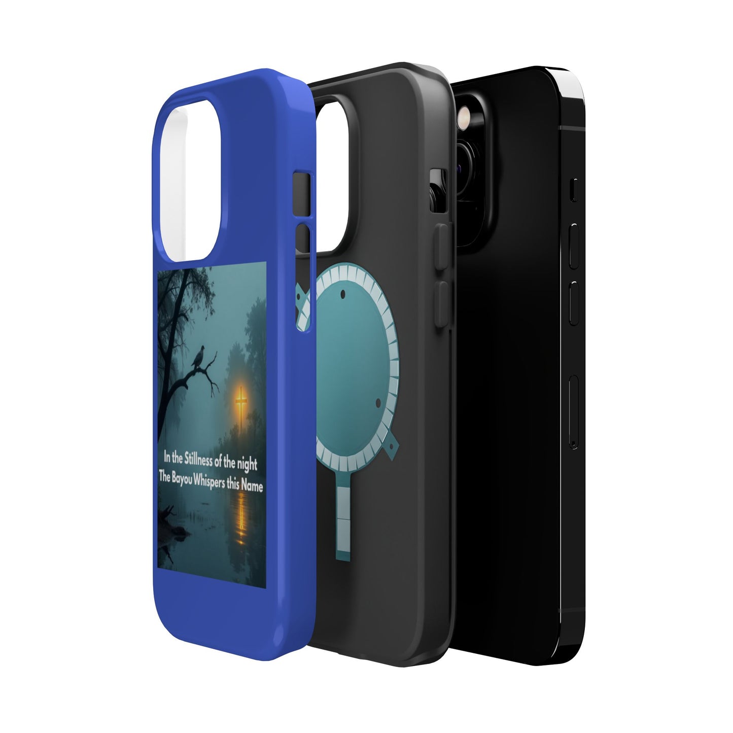 Magnetic Impact-Resistant Phone Case — Bayou Night Scene with Poem