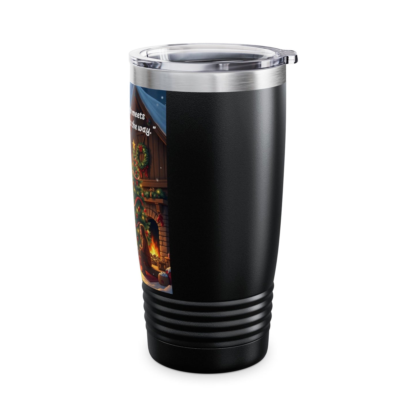 Warmth & Wonder Holiday Tumbler, 20oz Travel Mug, Cozy Drinkware Gift, Winter Seasonal Cup, Family Gathering Accessory  328
