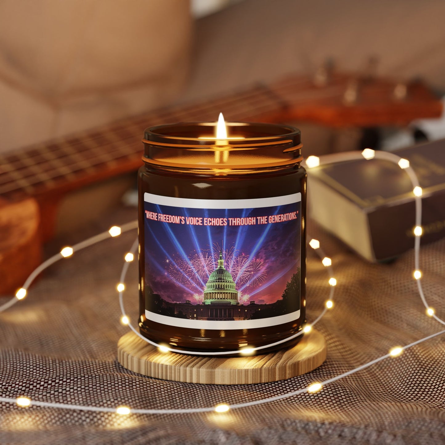 Capitol Lights Soy Candle — Amber Jar Scented Candle (Multi-Size)