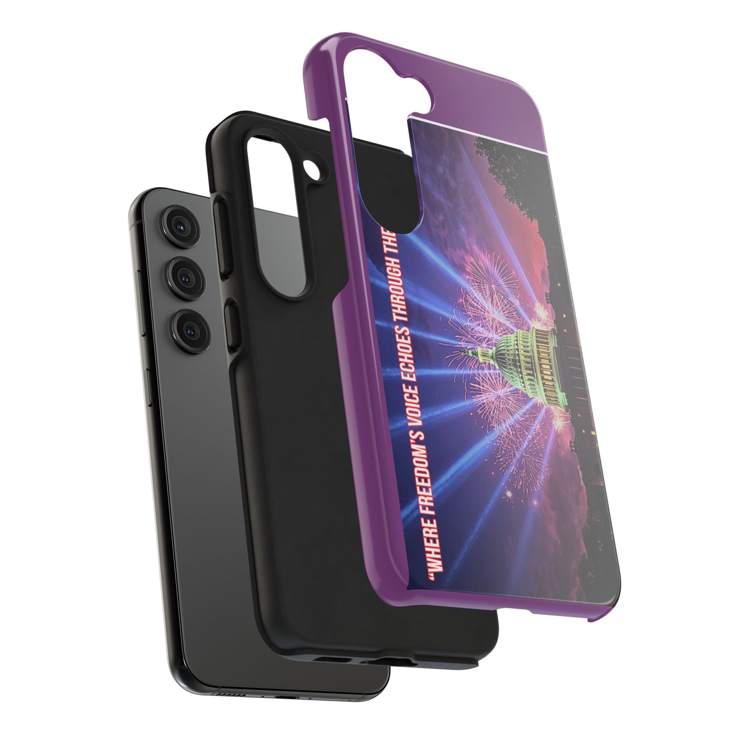 Capitol Fireworks Tough Phone Case — “Where Freedom’s Voice Echoes Through the Generations”