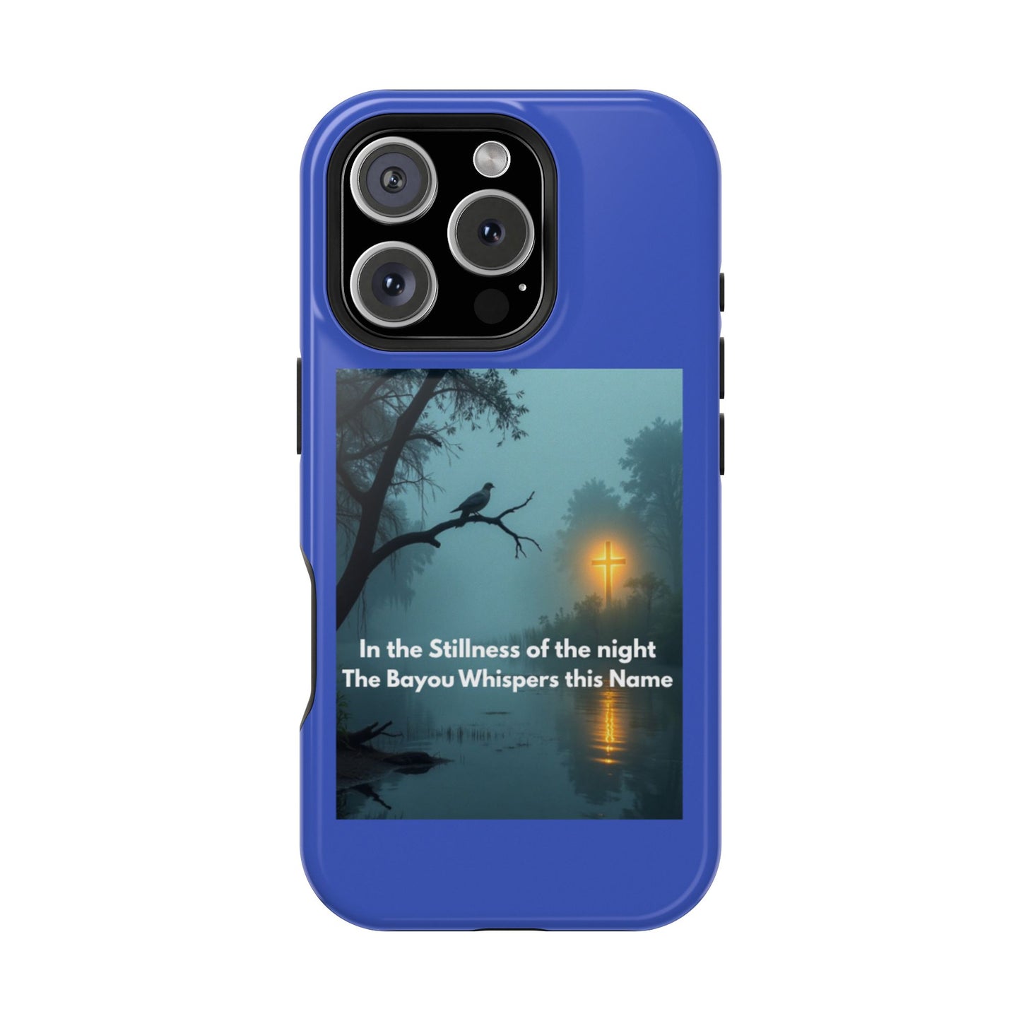 Magnetic Impact-Resistant Phone Case — Bayou Night Scene with Poem