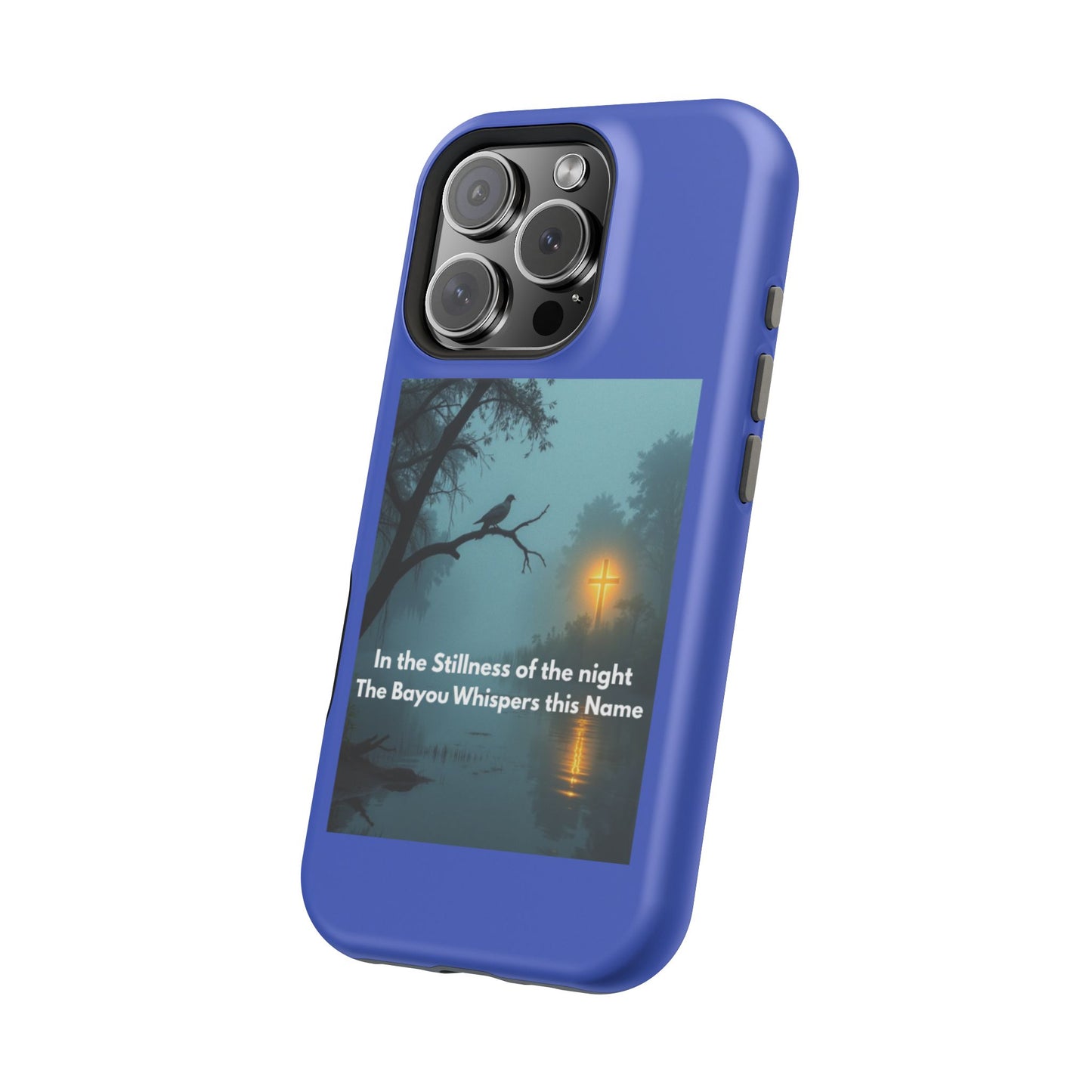 Magnetic Impact-Resistant Phone Case — Bayou Night Scene with Poem