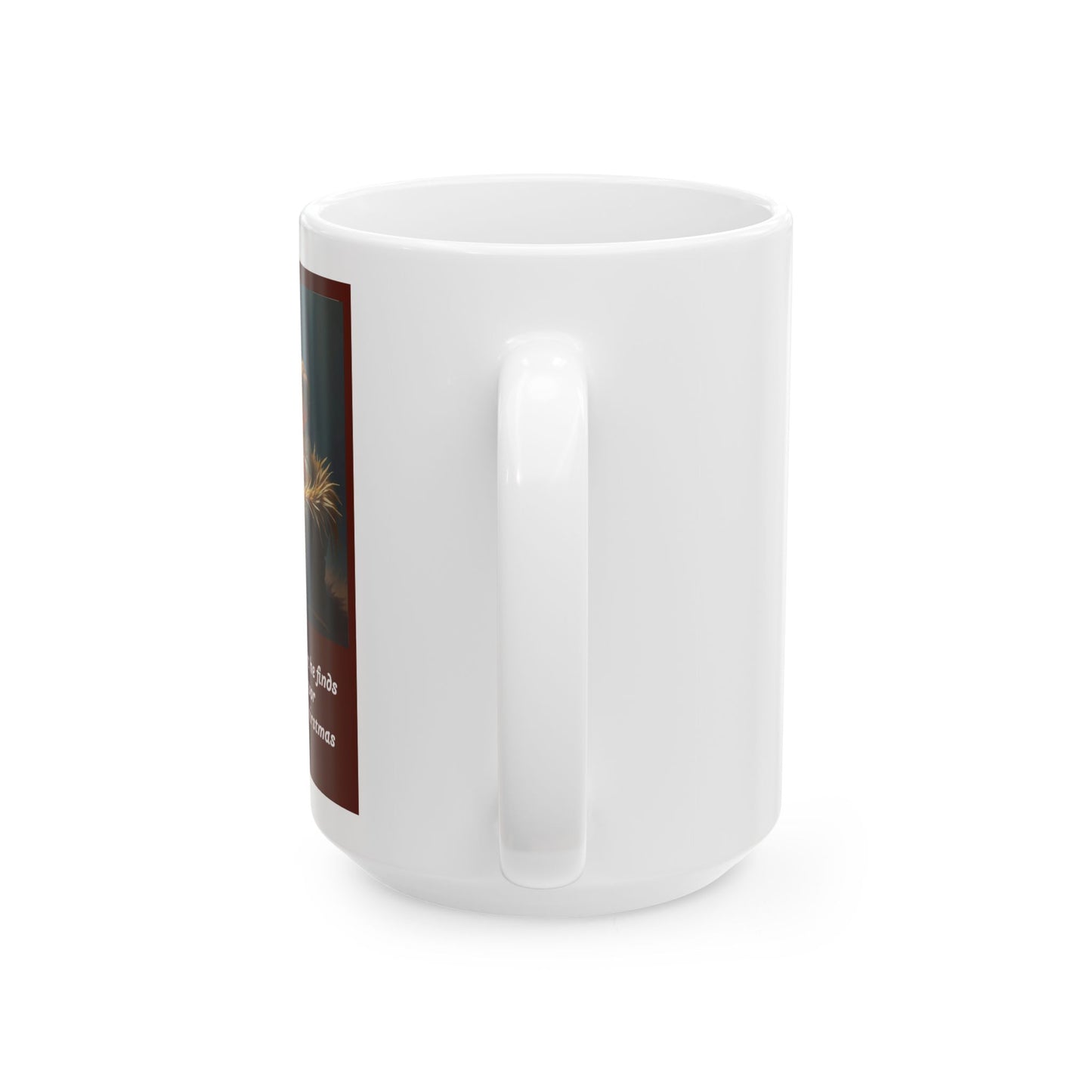 Christmas Peaceful Moments Mug, Cute Kid and Dog Design, Holiday Gift for Friends, Religious Mug, Cozy Winter Coffee Cup