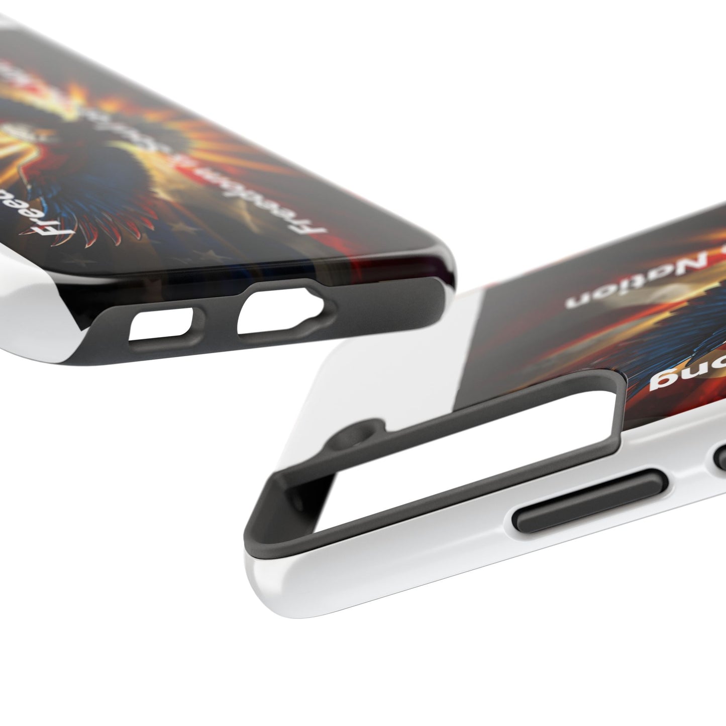 Patriotic Eagle Tough Phone Case — “Freedom Is Soul of the Nation”
