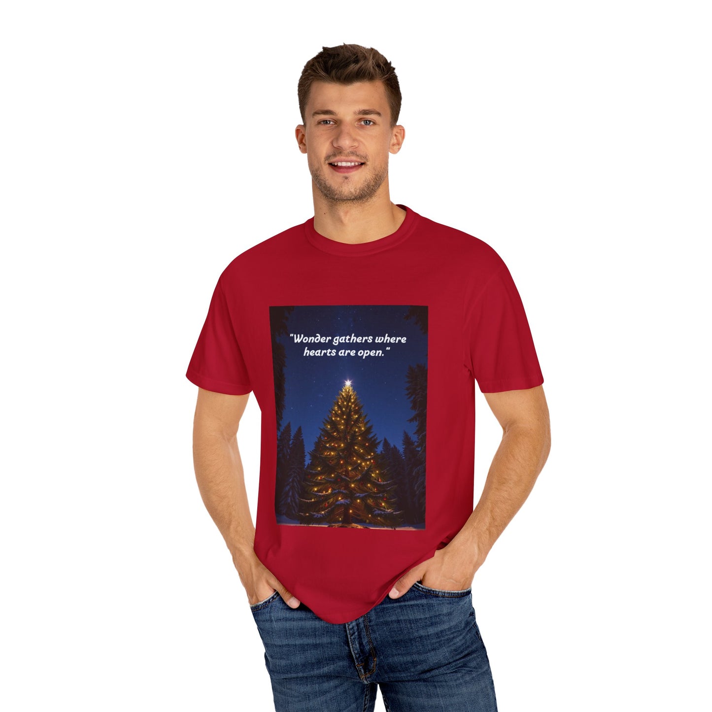 Chris tmas  Quote T-shirt, Unisex Cotton Tee, Holiday Gift, Heartwarming Apparel, Winter Fashion, Gift for Him/Her